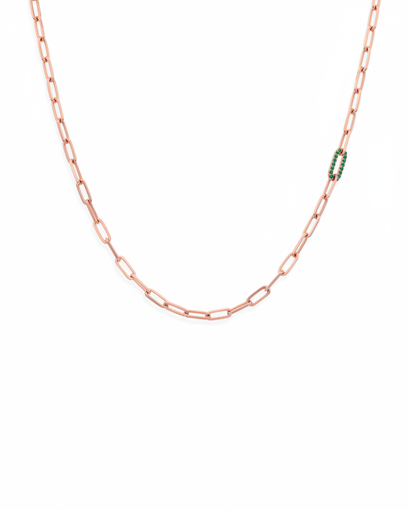שרשרת סטייפלס אמרלד