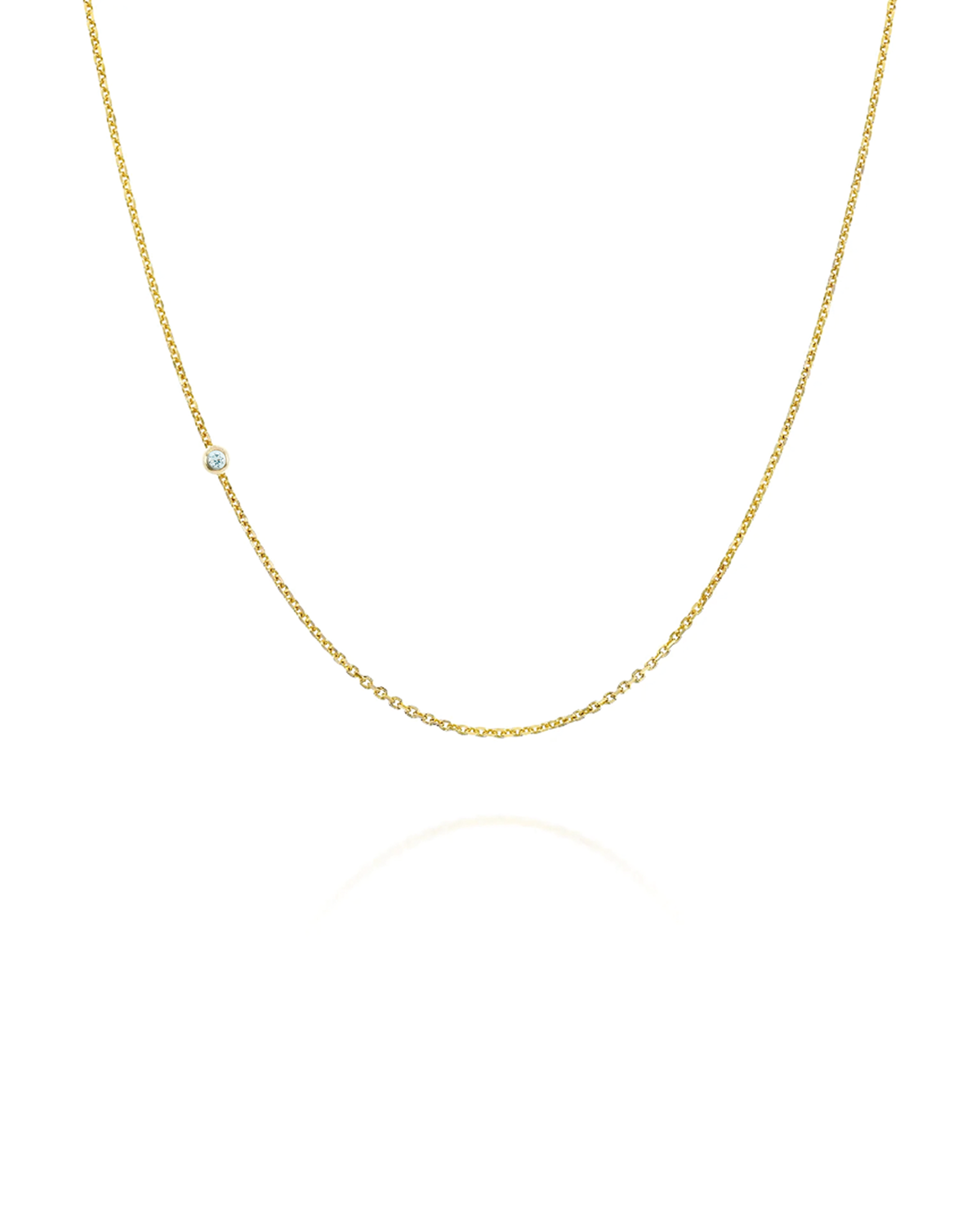 שרשרת זהב אלכסיס אקוומרין