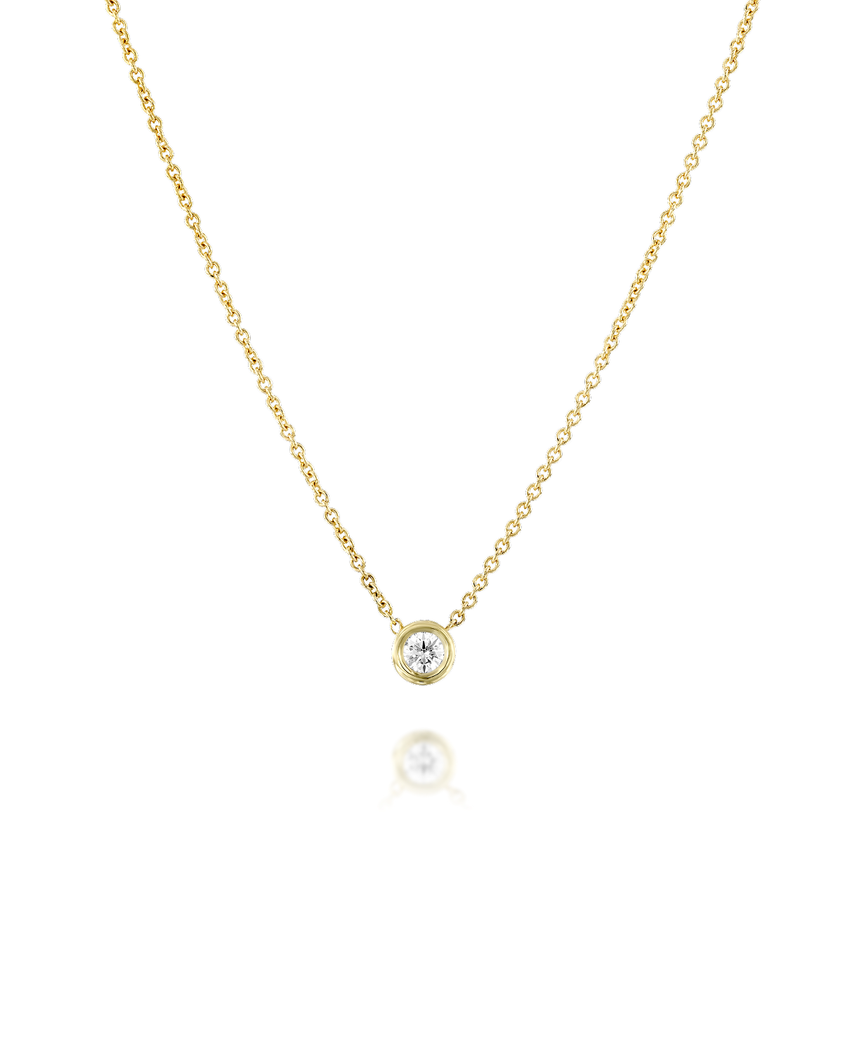 שרשרת מרגריטה עם יהלום לבן