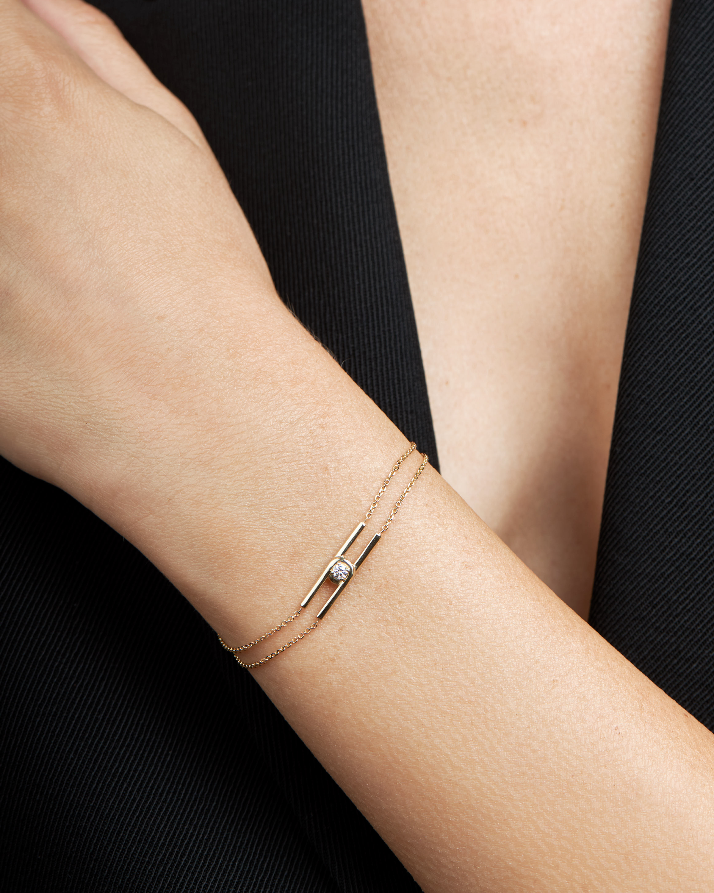 צמיד 09 - יהלום לבן