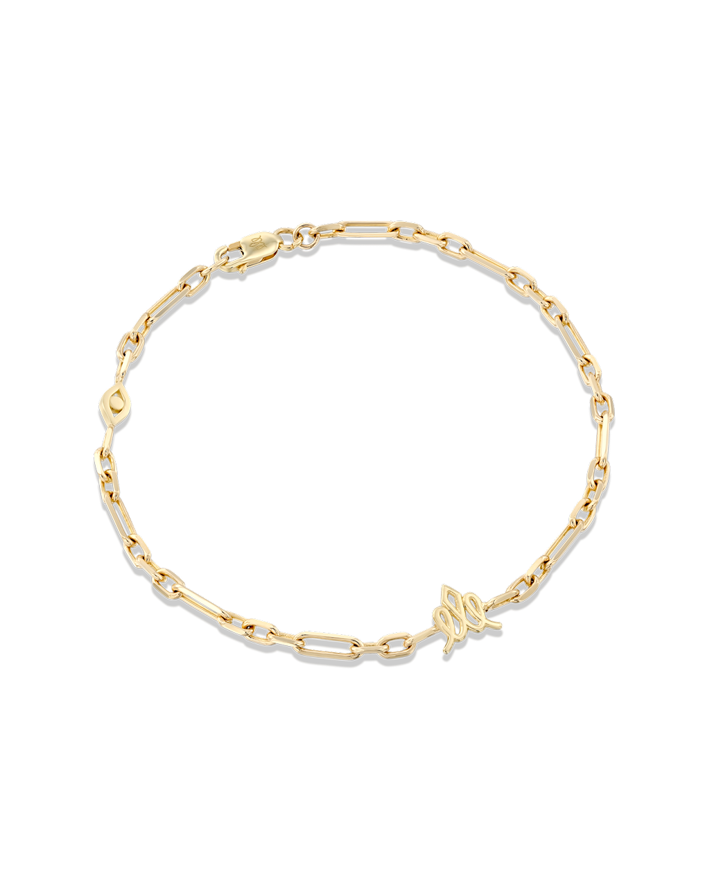 צמיד טרס עם כתר ועין