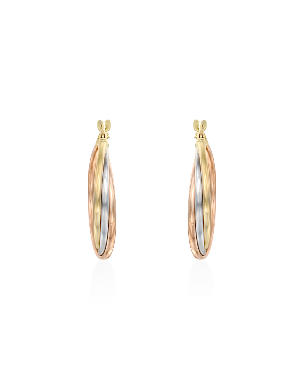 עגיל חישוק זהב מון