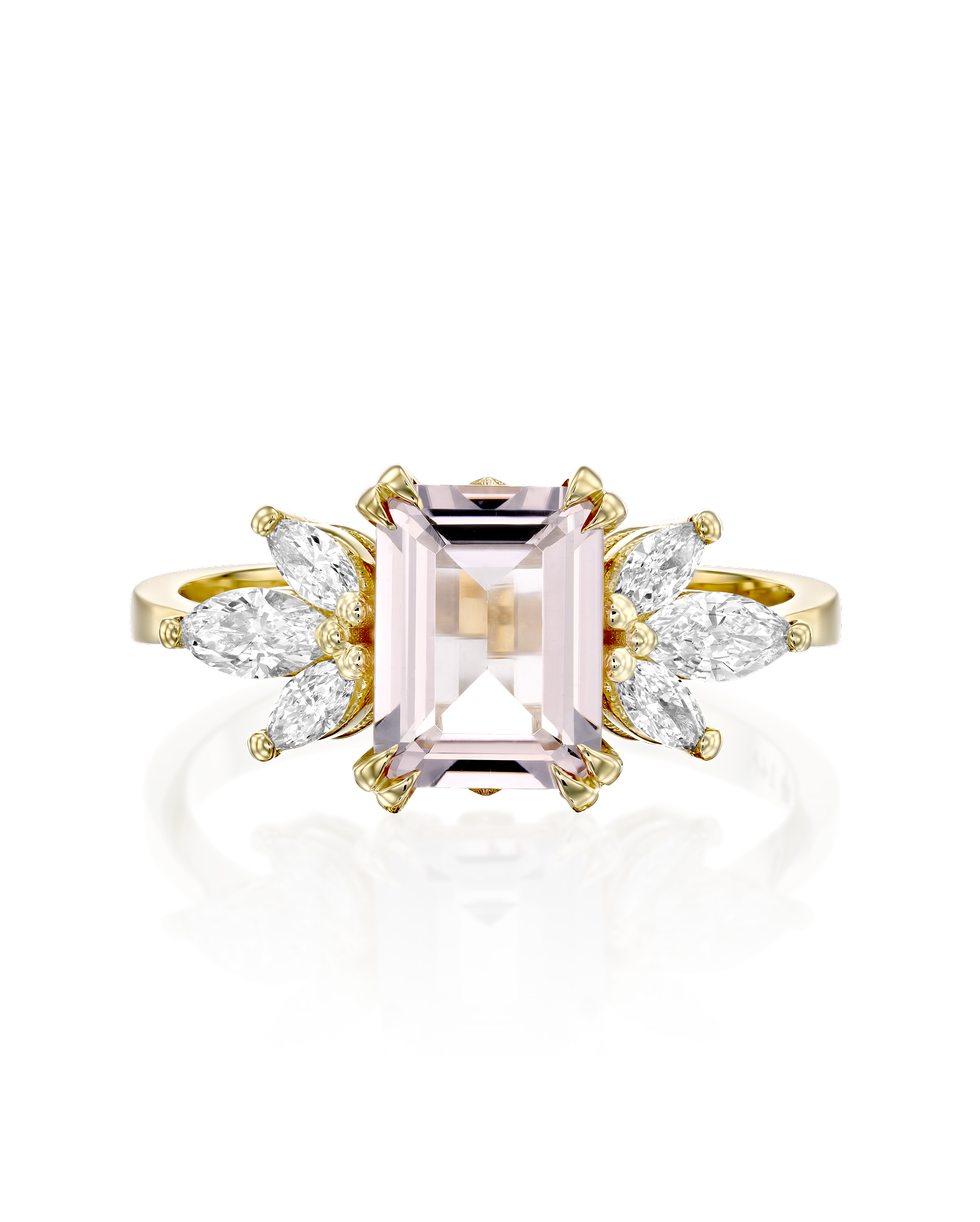 טבעת דפני מורגנייט