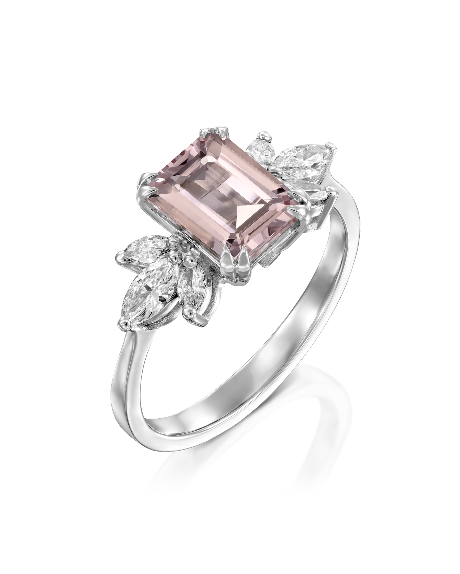 טבעת דפני מורגנייט