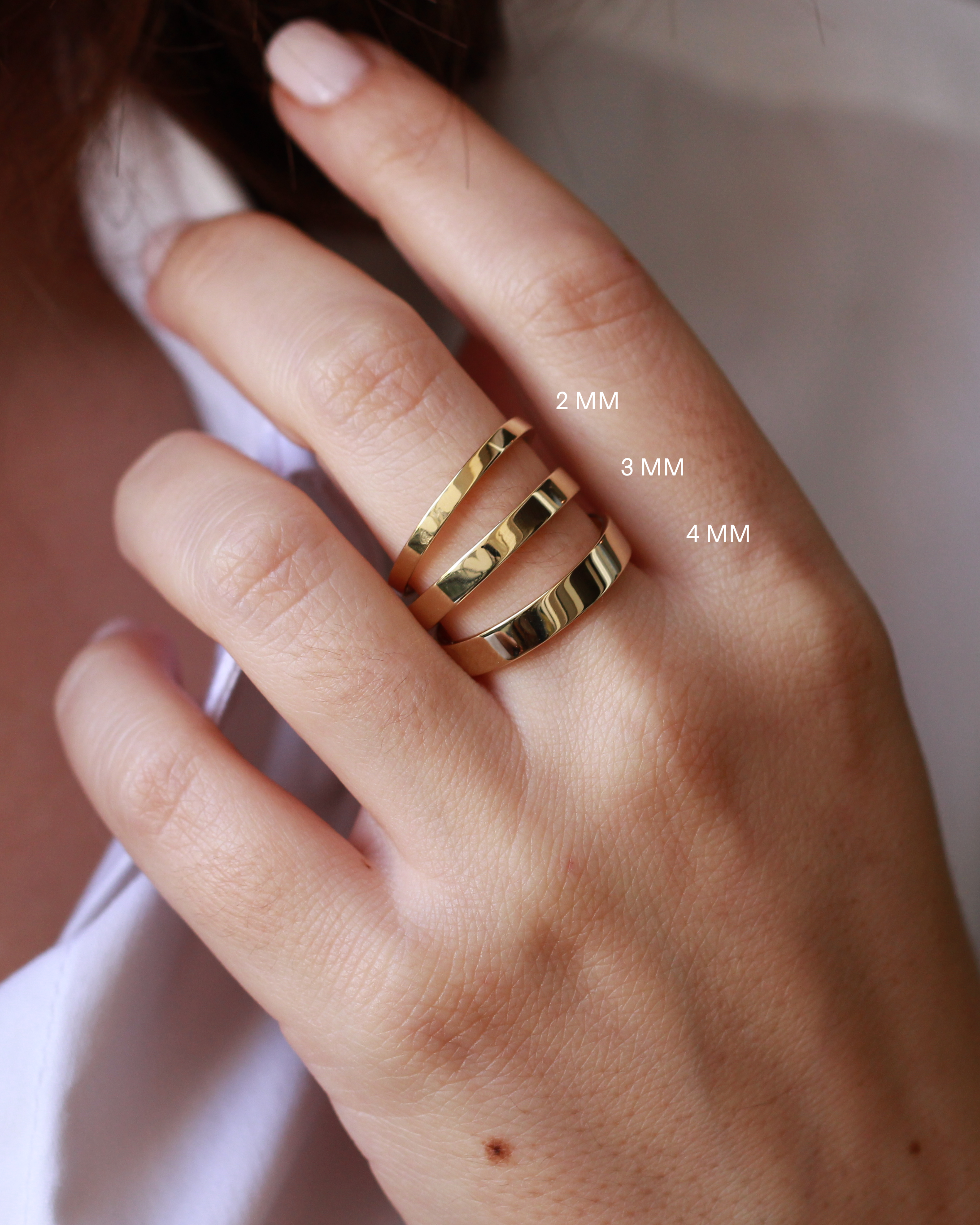 טבעת נישואים פרנקי 4 מ״מ