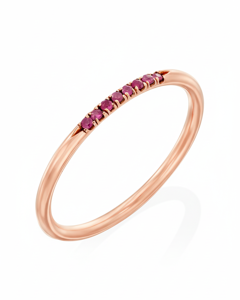 טבעת קלי עם רובי