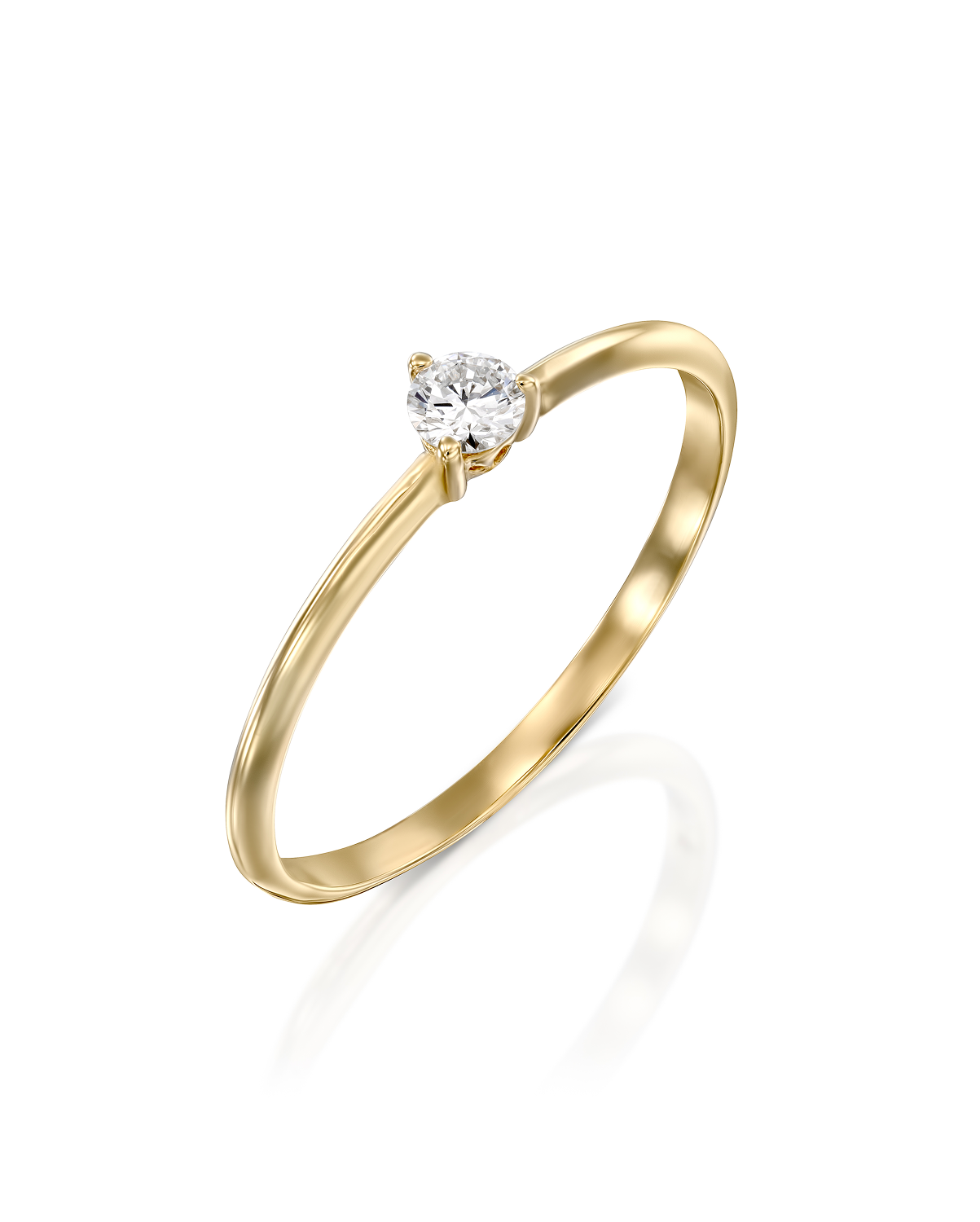 טבעת קאלו יהלום לבן