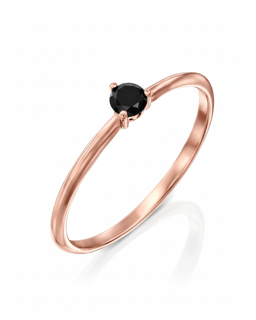 טבעת קאלו יהלום שחור