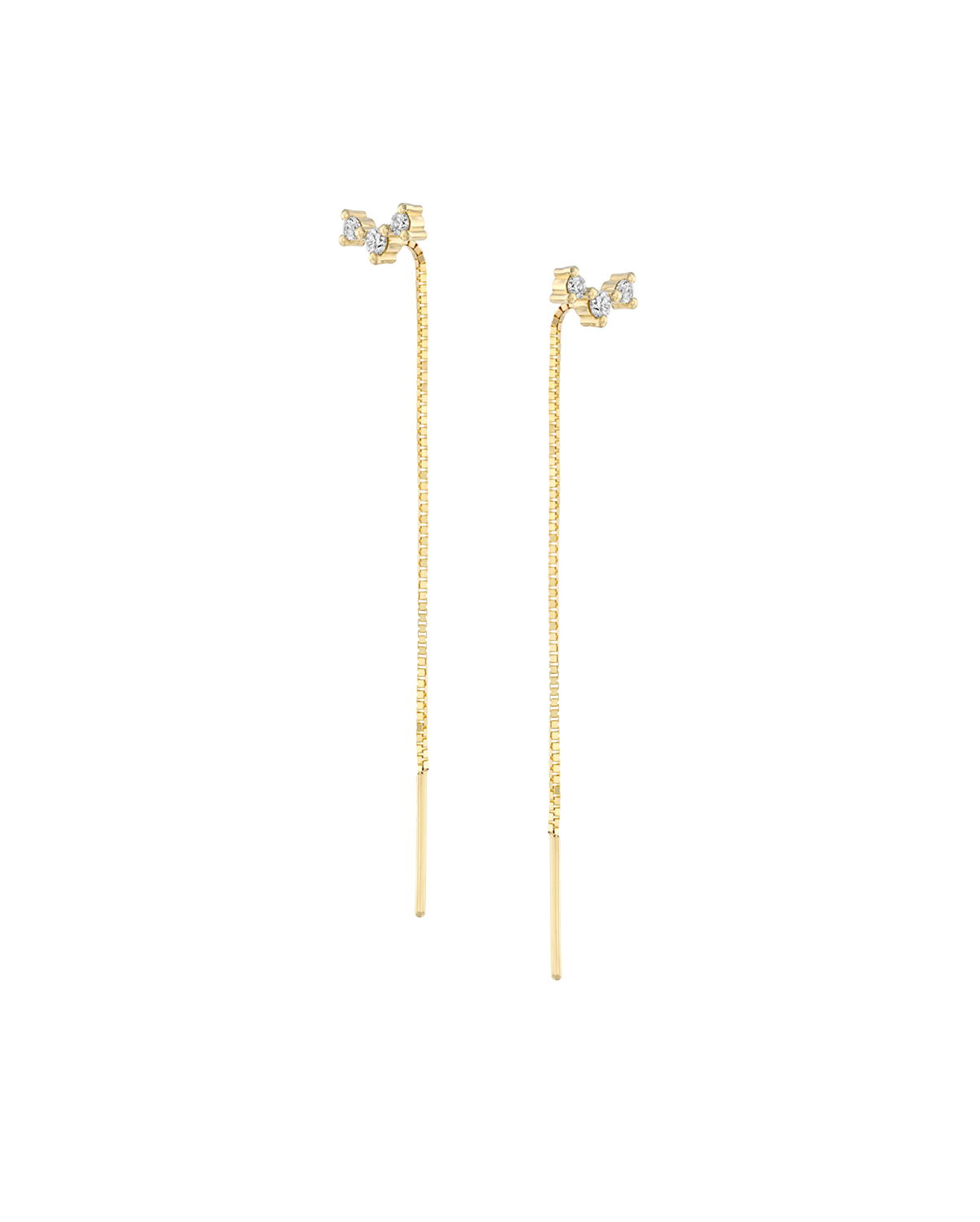 עגיל נוני פרידה יהלומים לבנים