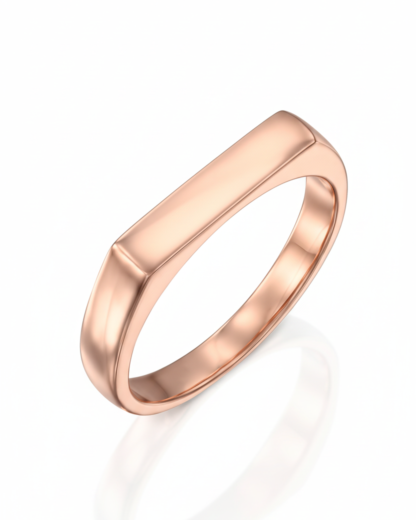 טבעת שרלוט חלקה