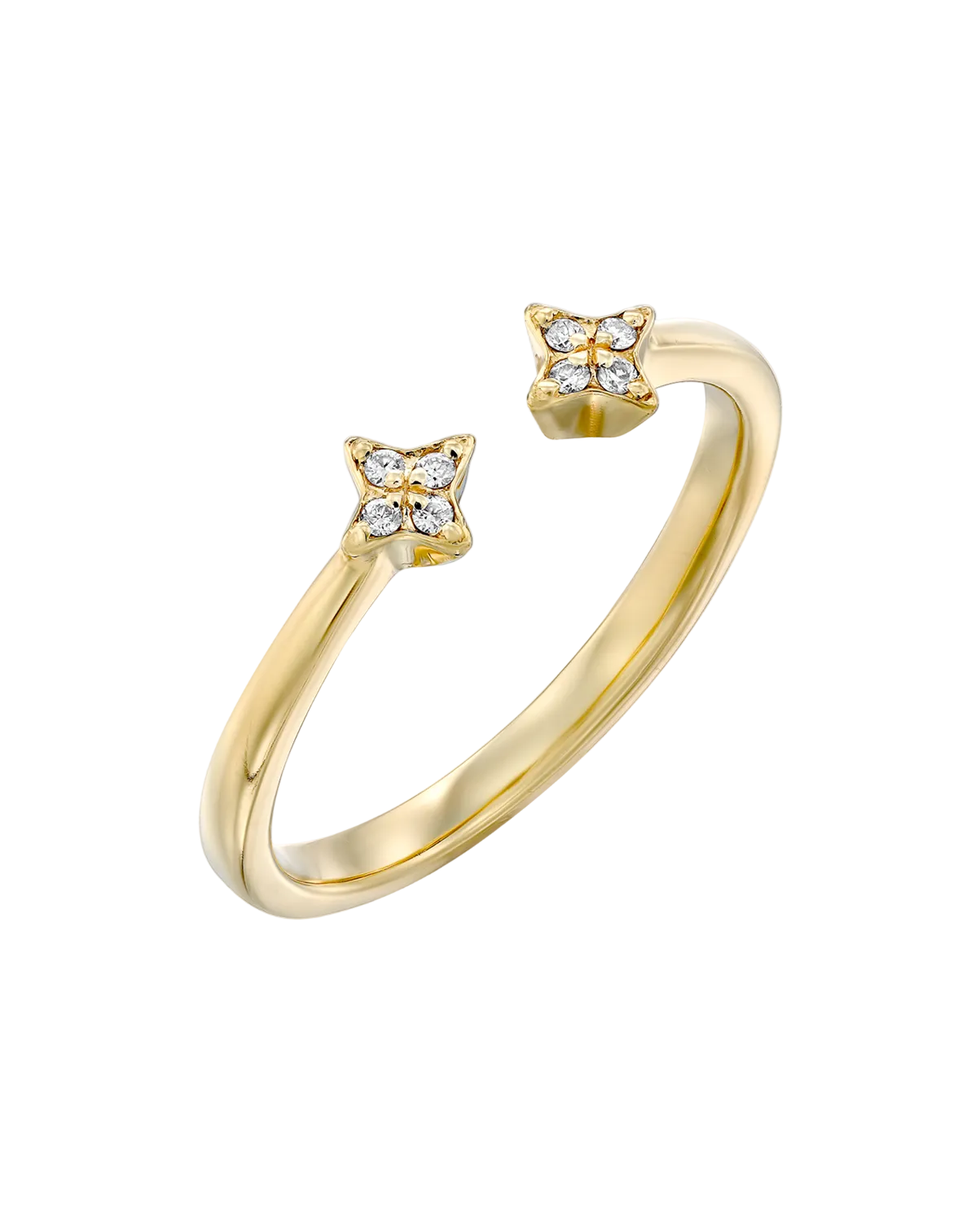 טבעת מרקורי יהלומים לבנים