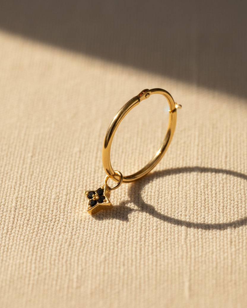 חישוק ונוס יהלומים שחורים