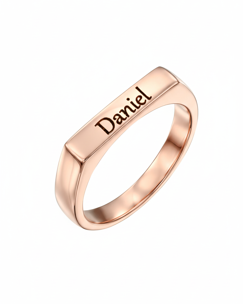 טבעת שרלוט עם חריטה