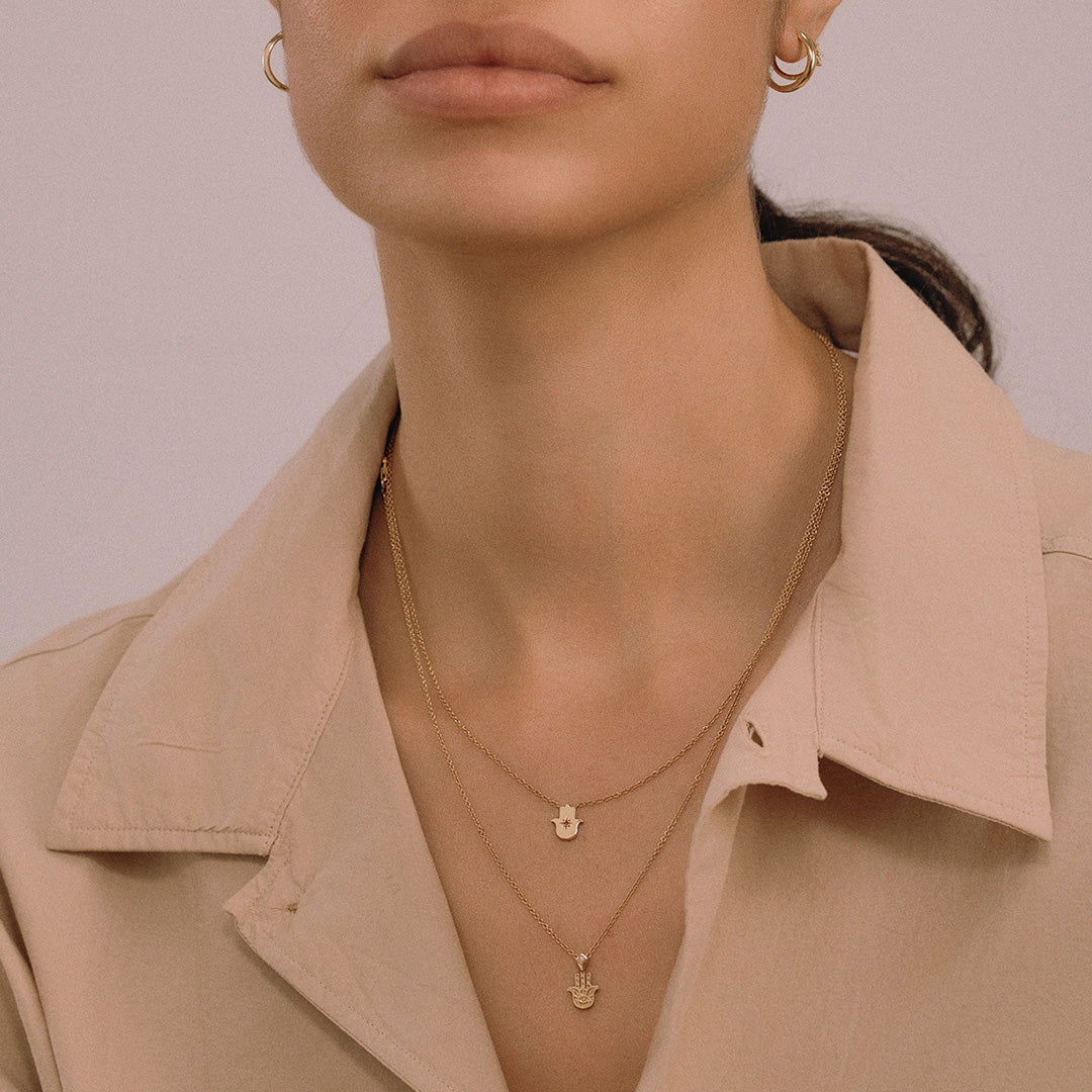 שרשרת חמסה מרחפת רובי