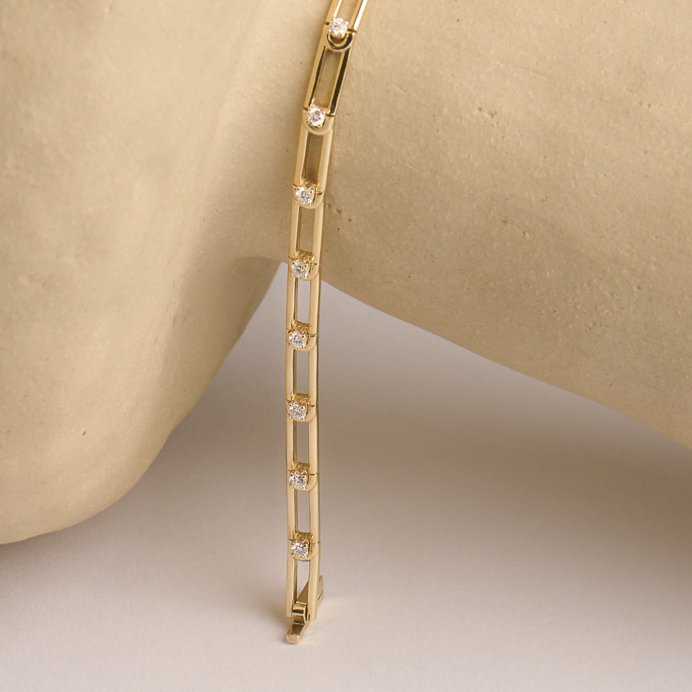 צמיד 07 - יהלומים לבנים