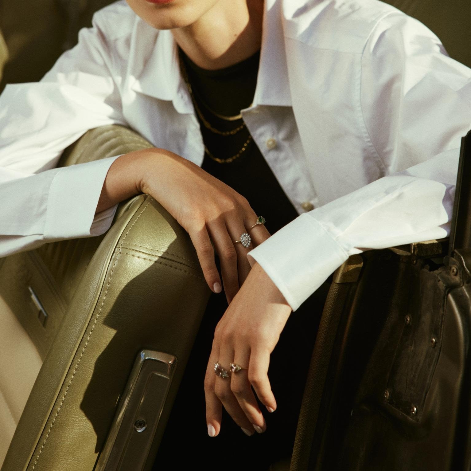 טבעת מארי אנטואנט עם יהלומים