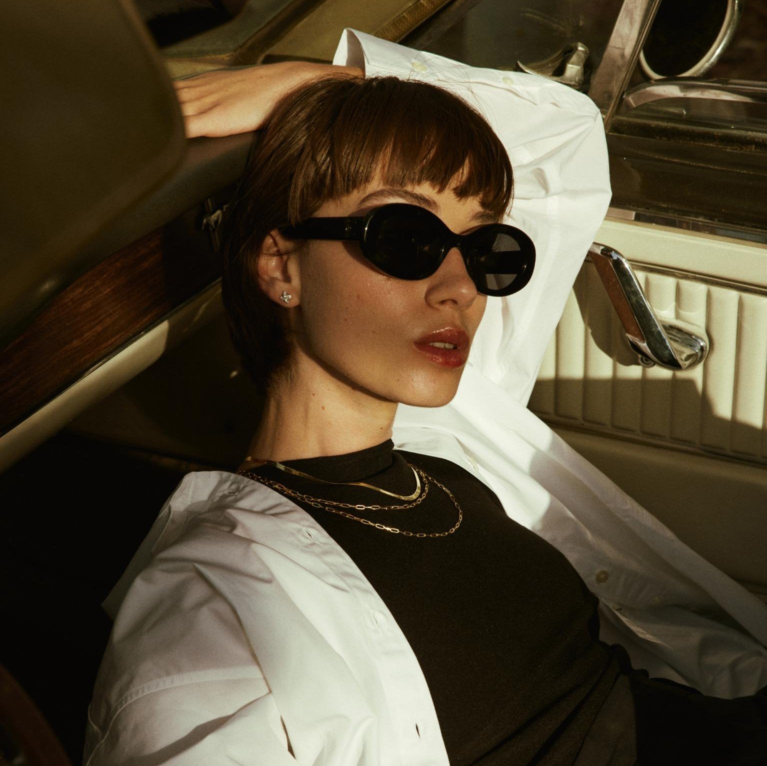 עגיל אליאנה יהלומים לבנים