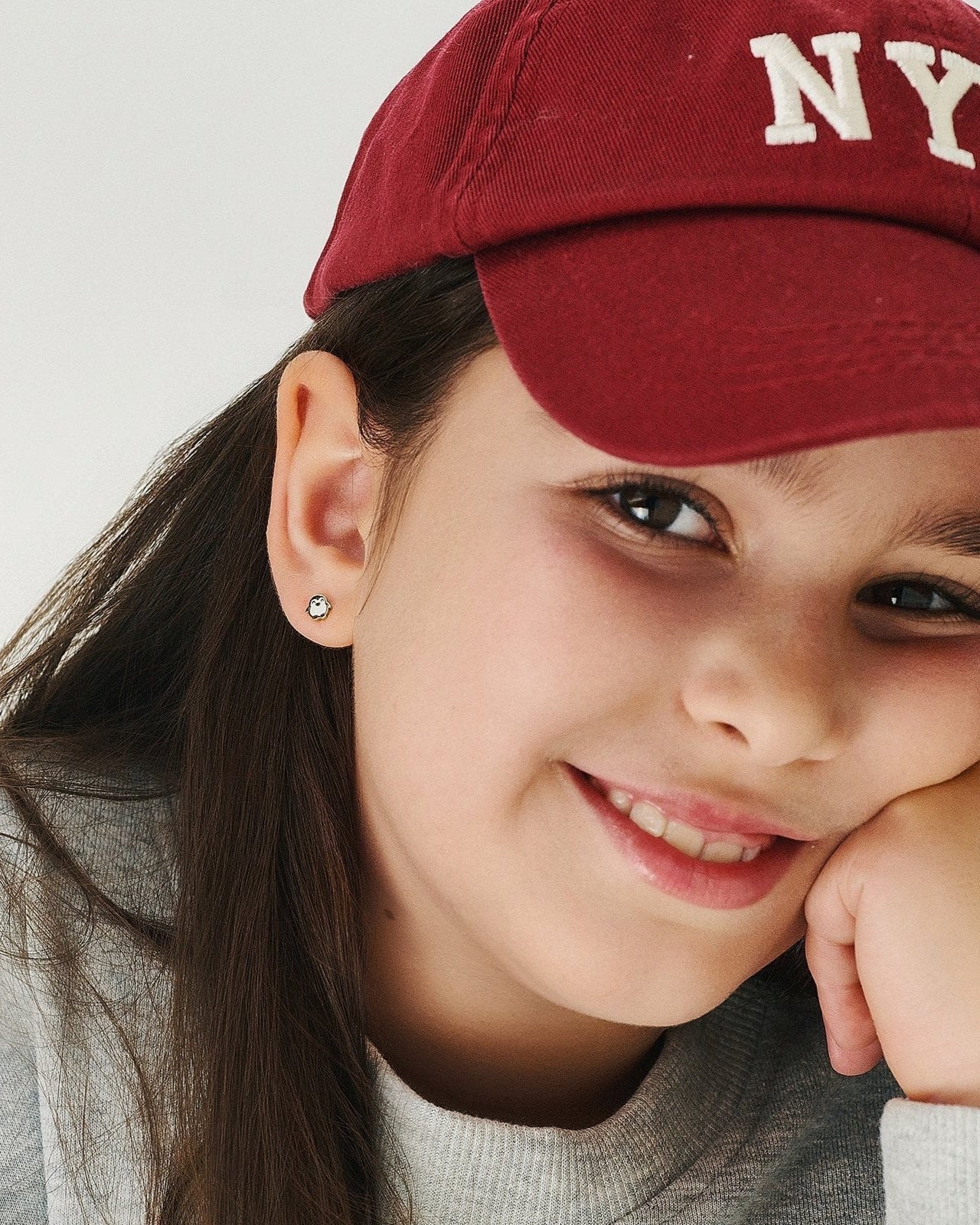 עגיל זהב פינגווין