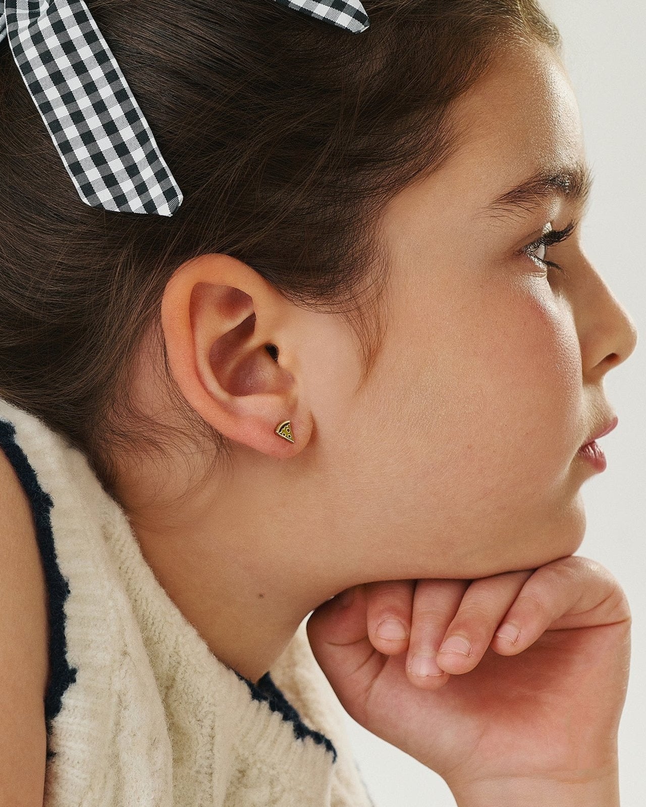 עגיל זהב פיצה