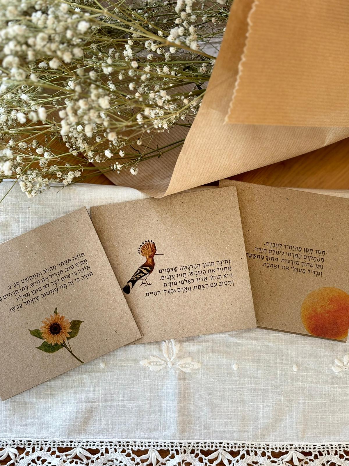 מארז גלויות - תודה