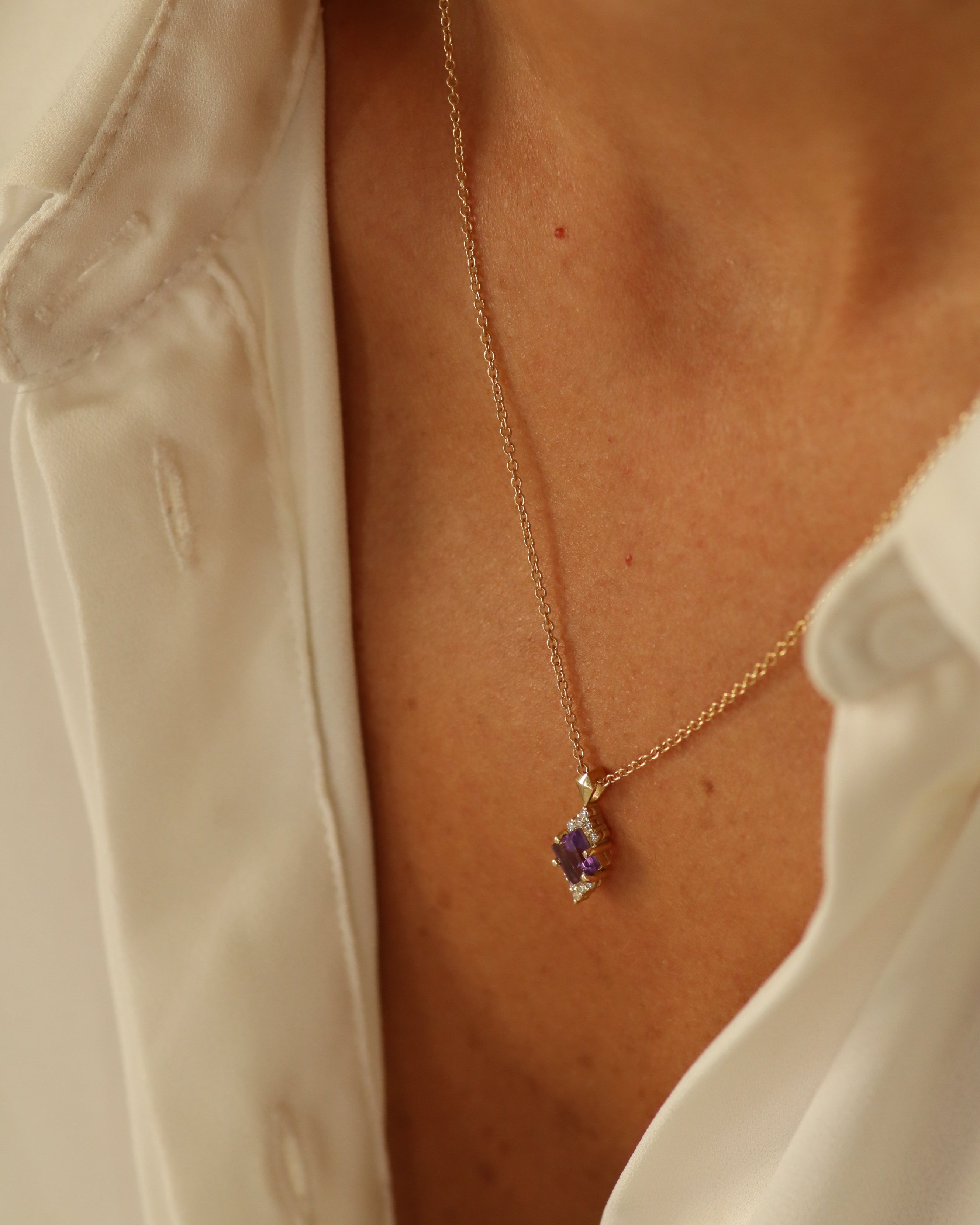 שרשרת ג׳ולייט אמטיסט