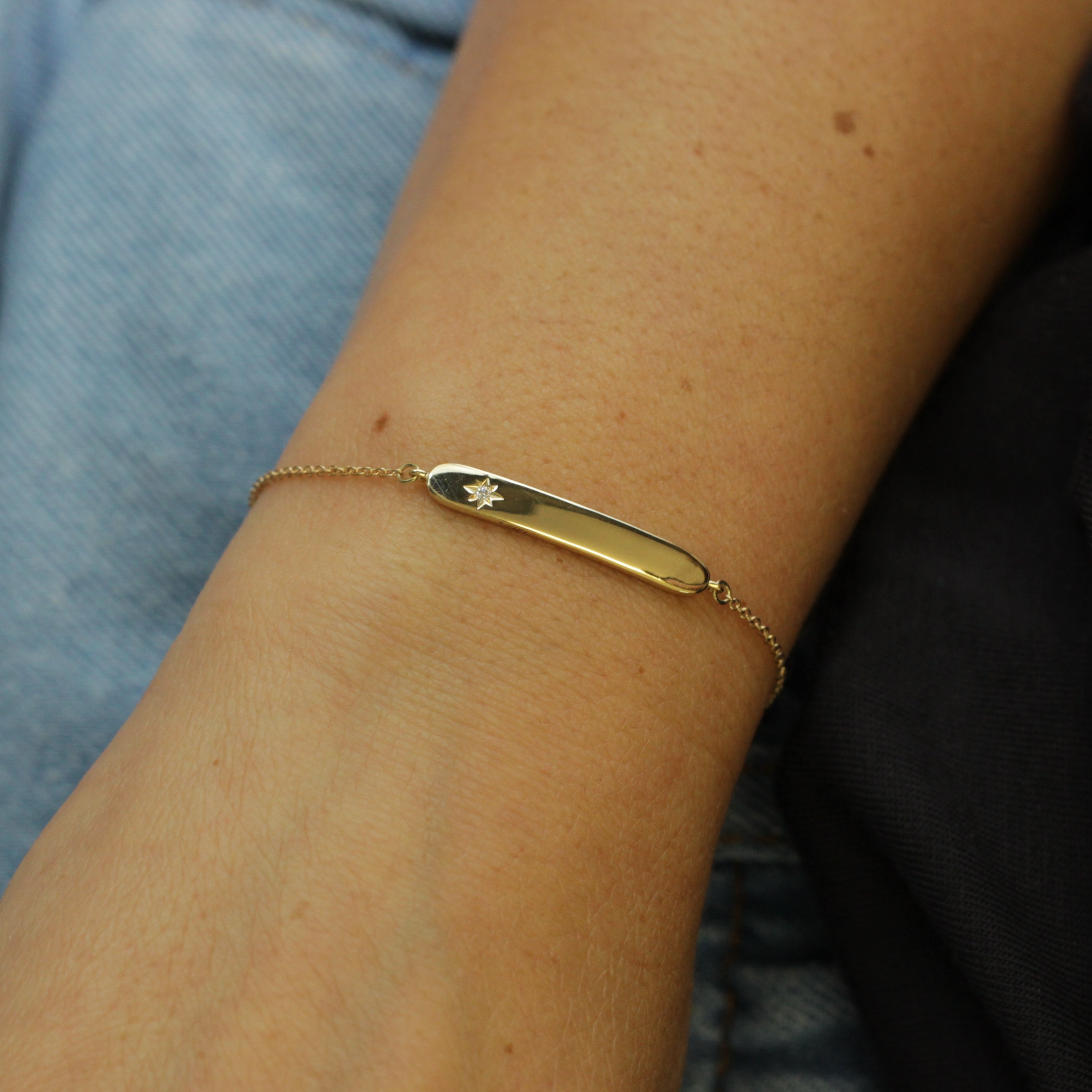 צמיד פלורנס שיבוץ יהלום