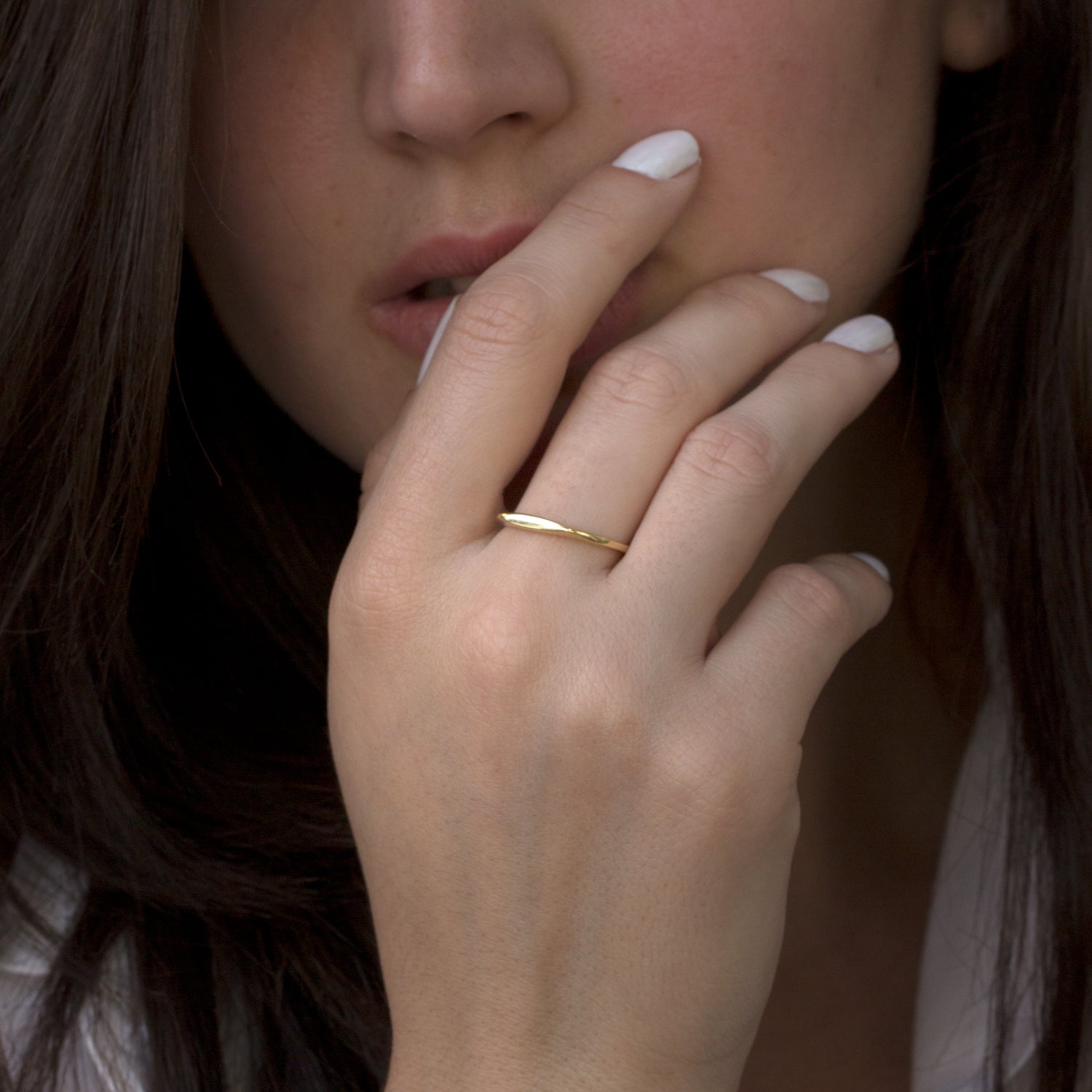 טבעת ג׳קי חלקה