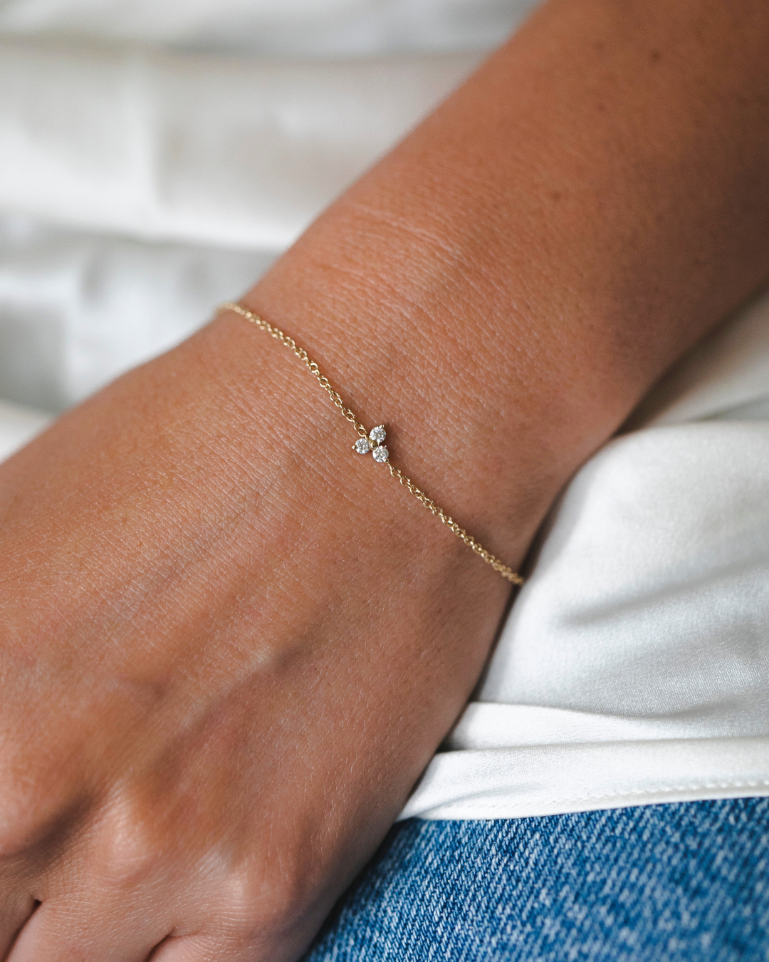 צמיד גרייס יהלומים לבנים