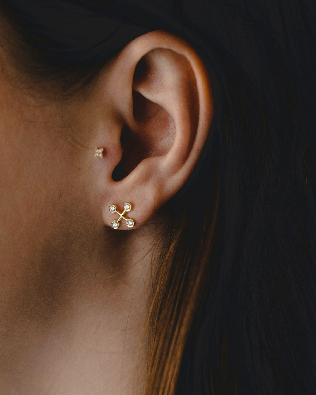 עגיל עמנואל יהלומים