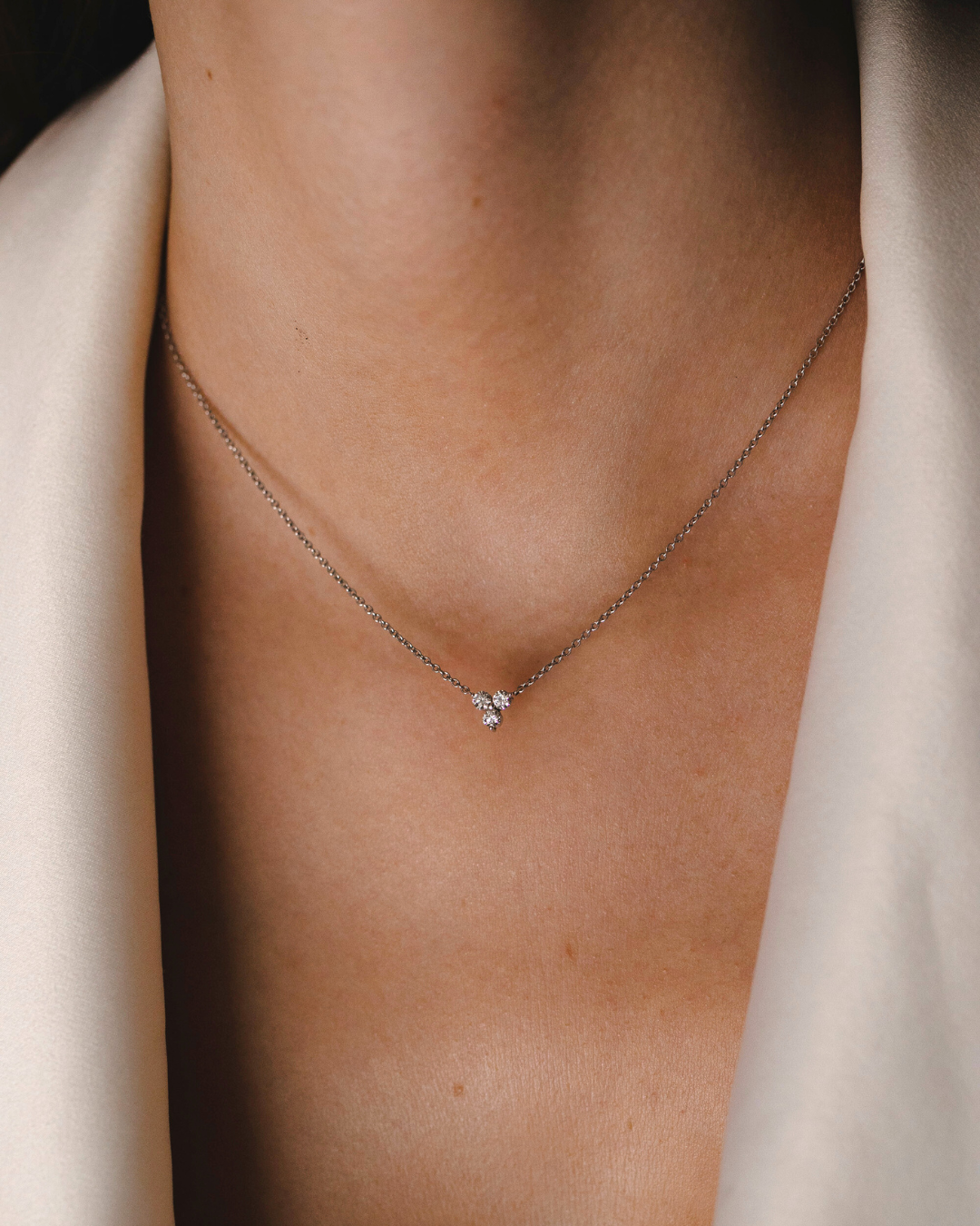 שרשרת גרייס יהלומים לבנים