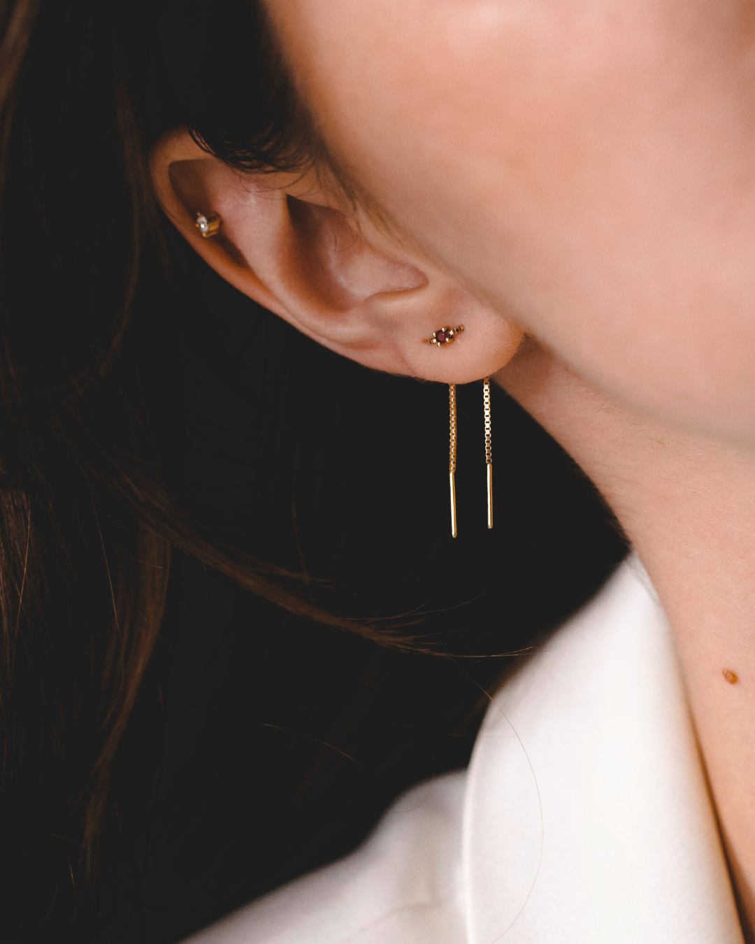 עגיל נינה רובי