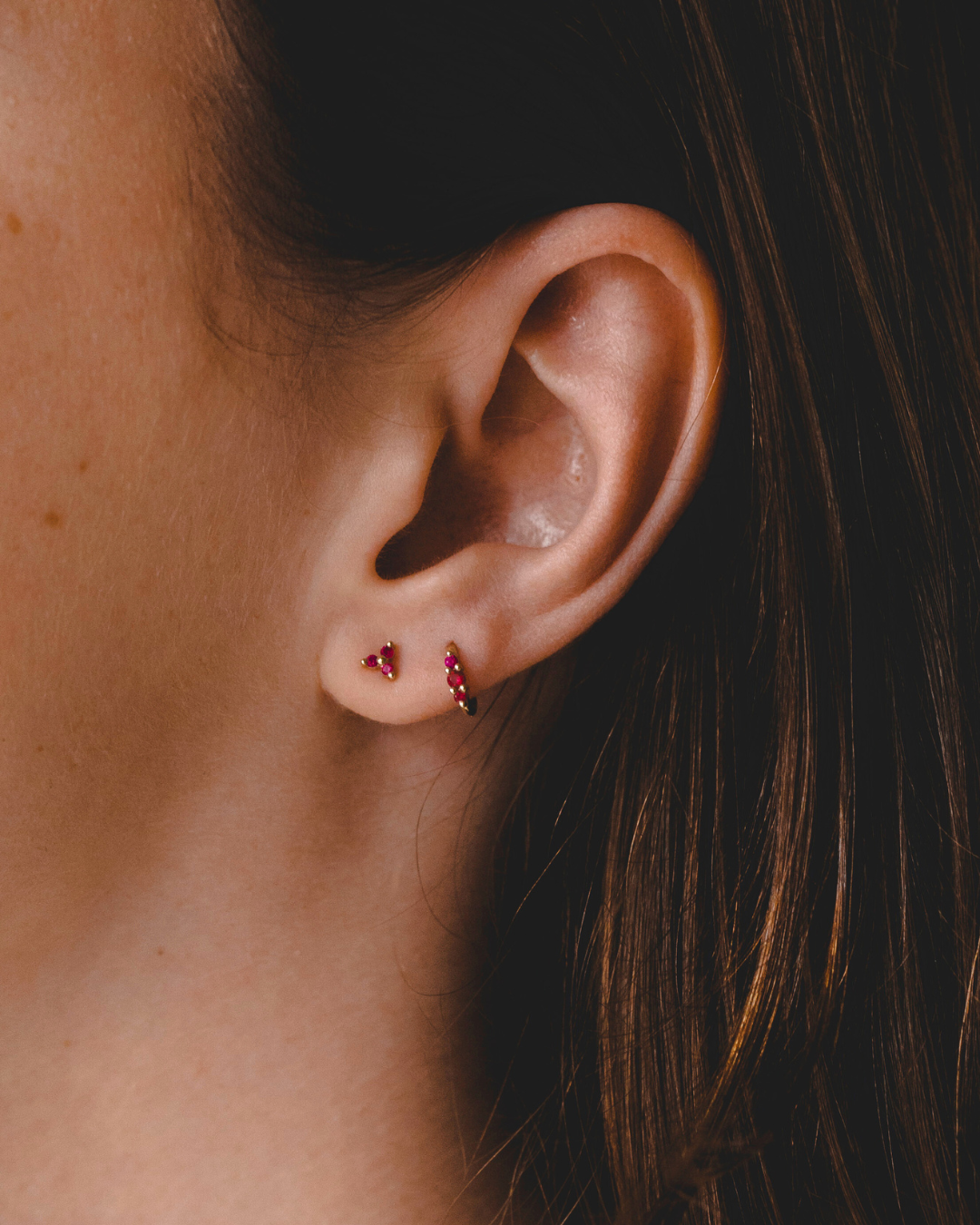 עגיל מיני גרייס רובי