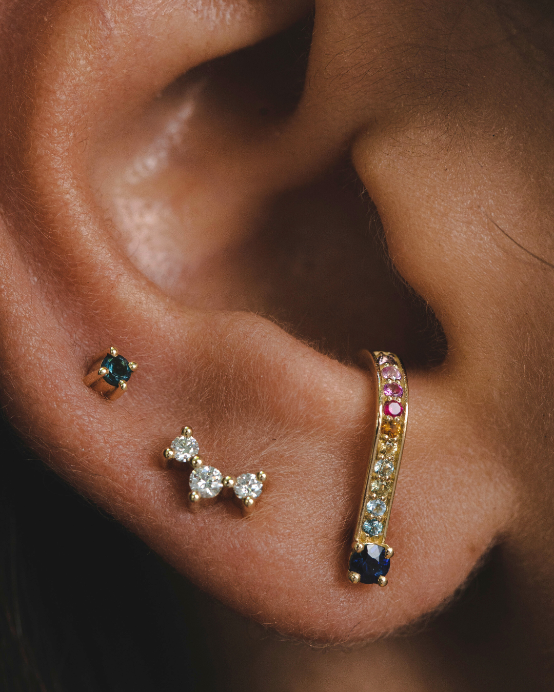 עגיל פירסינג מרטינה בלו טופז 2 מ״מ