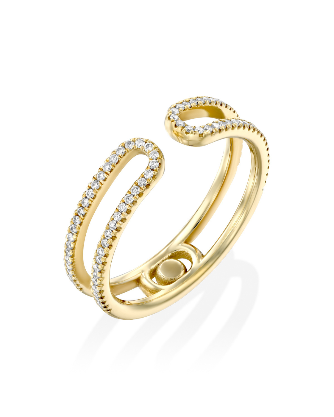 טבעת 17 יהלומים לבנים