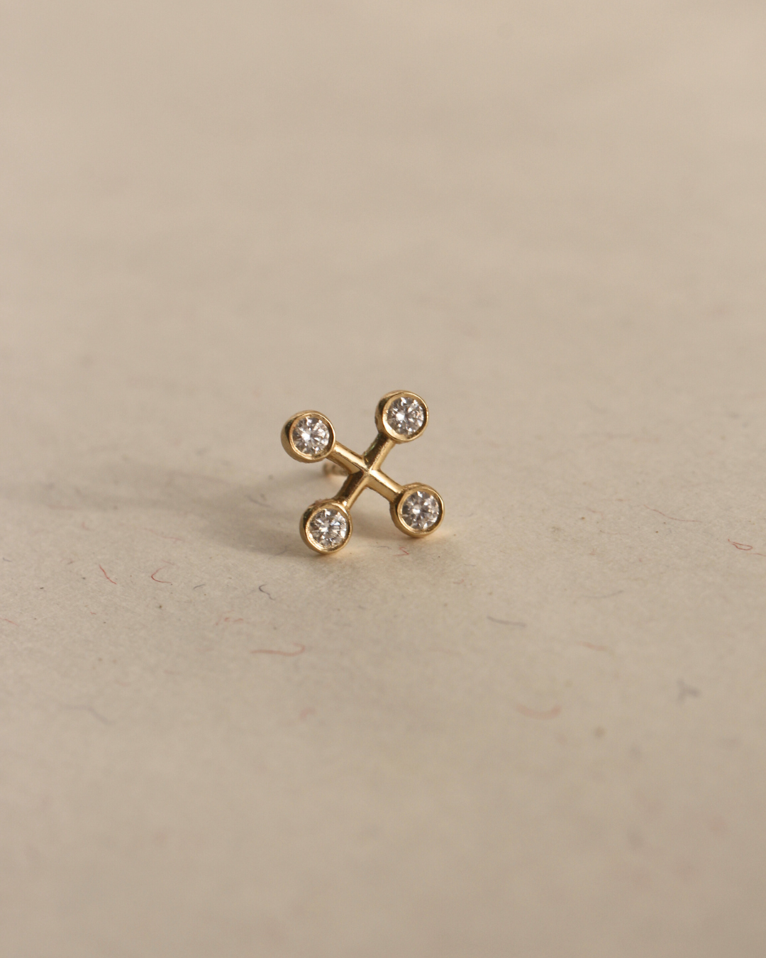 עגיל עמנואל יהלומים