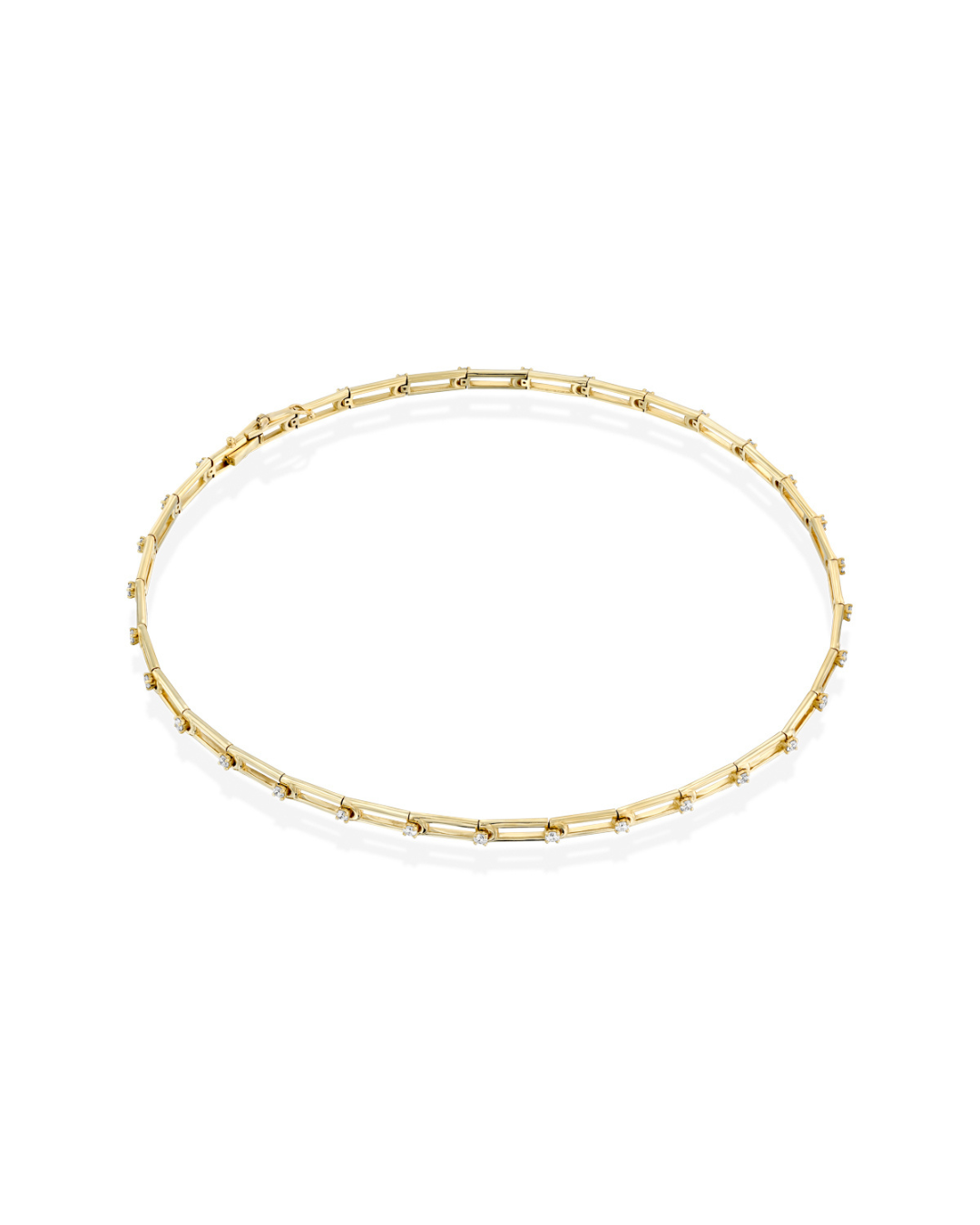 שרשרת צ'וקר 07 יהלומים לבנים