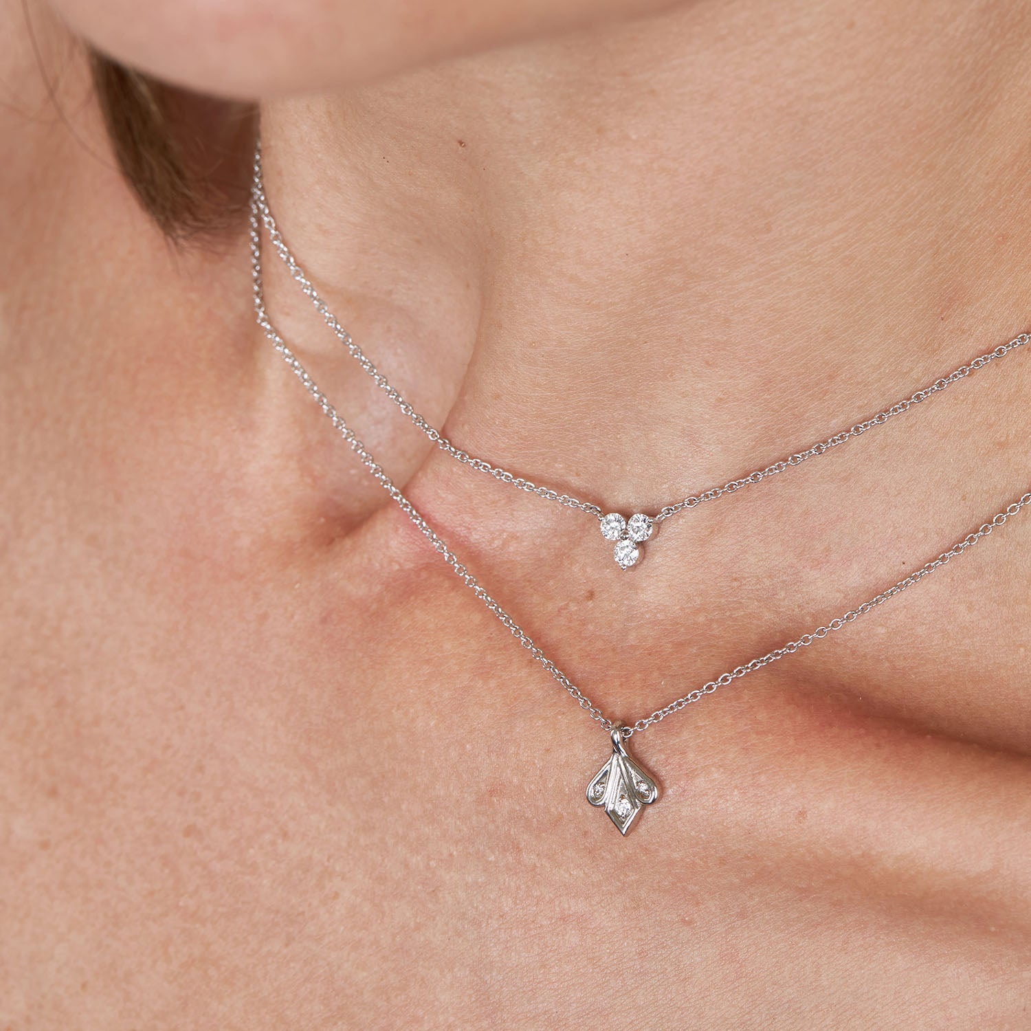 שרשרת גרייס יהלומים לבנים