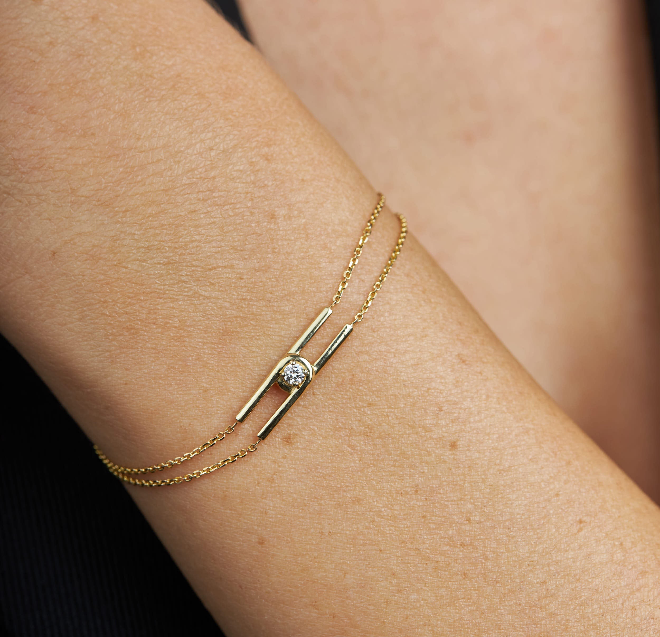 צמיד 09 - יהלום לבן