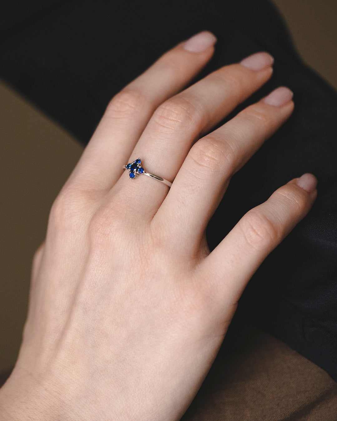 טבעת זהב אליאנה ספיר