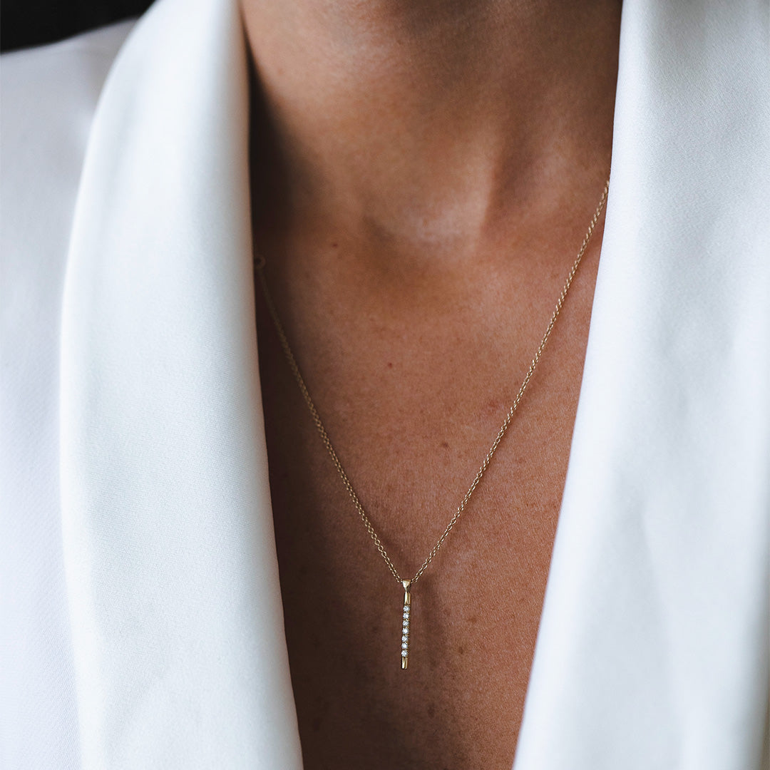 שרשרת קלייר יהלומים לבנים