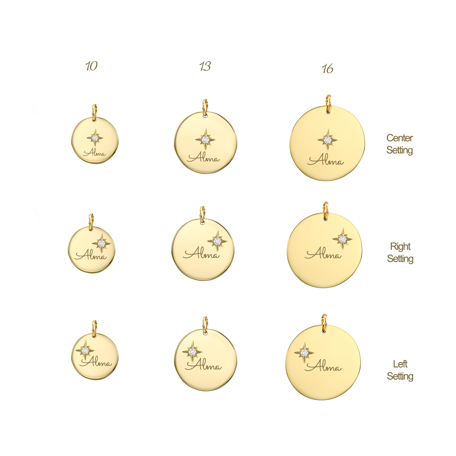 שרשרת קיארה עם שיבוץ וחריטה