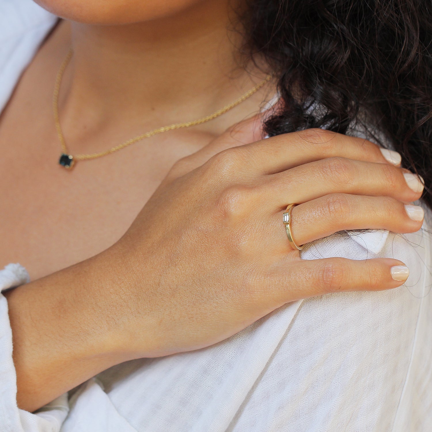 טבעת יהלום בגט