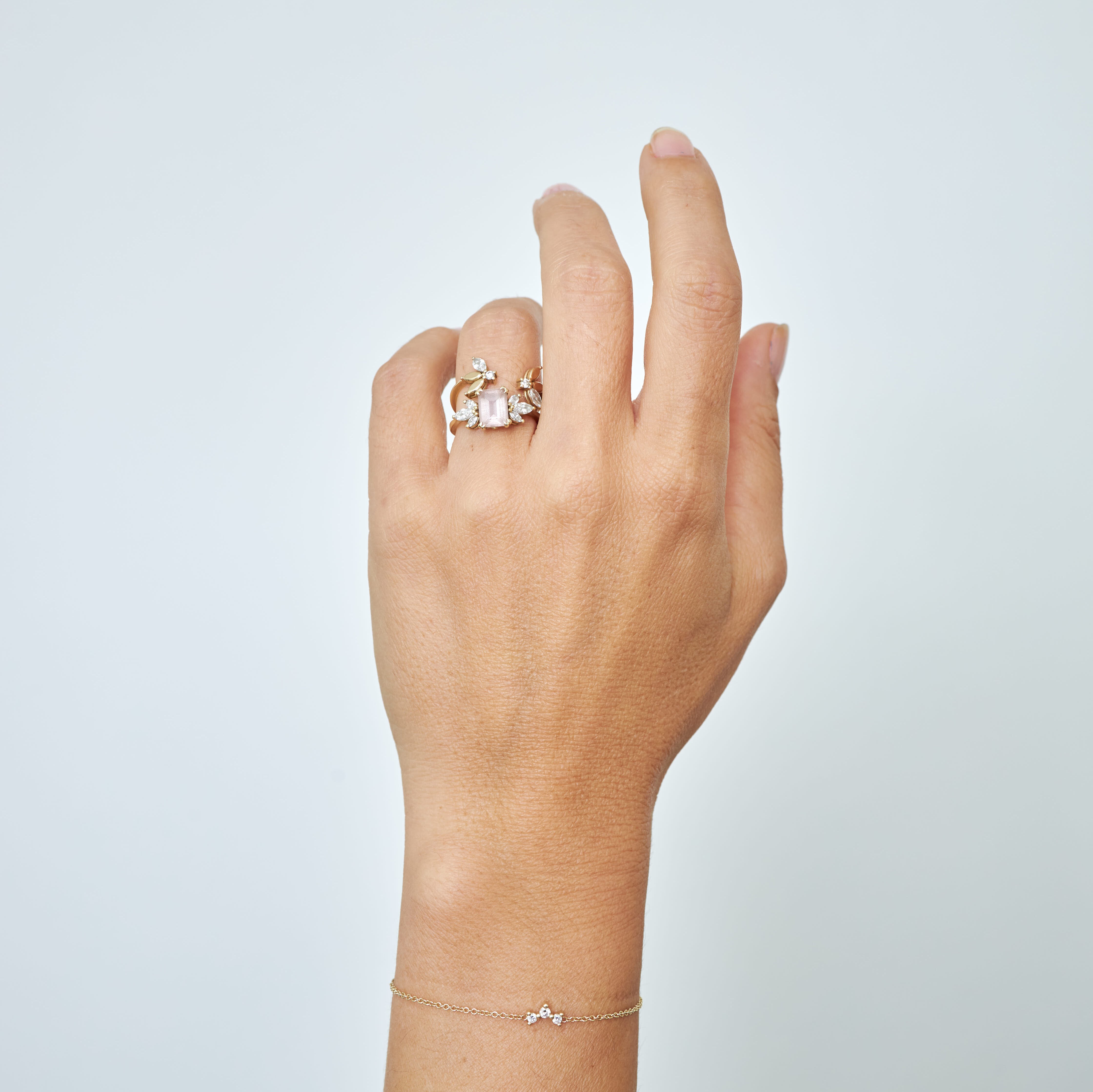 צמיד פרידה ואלכס יהלומים לבנים