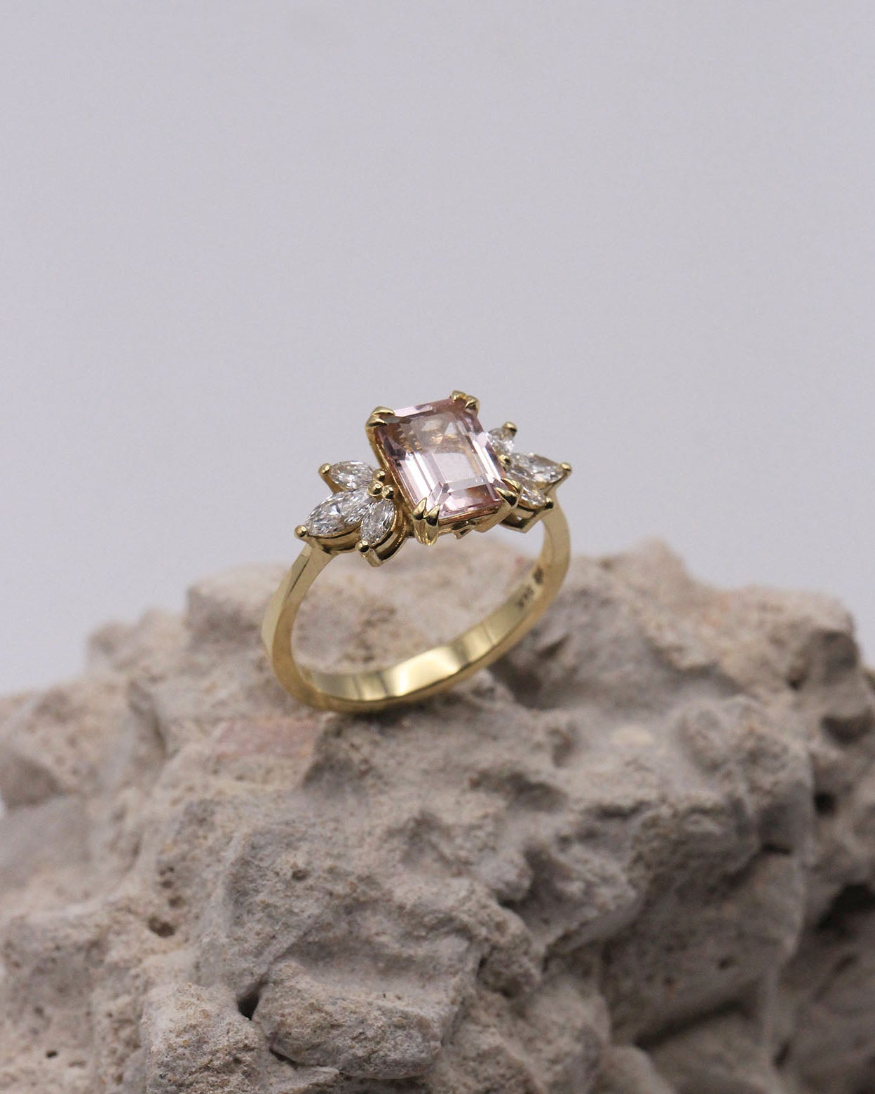 טבעת דפני מורגנייט