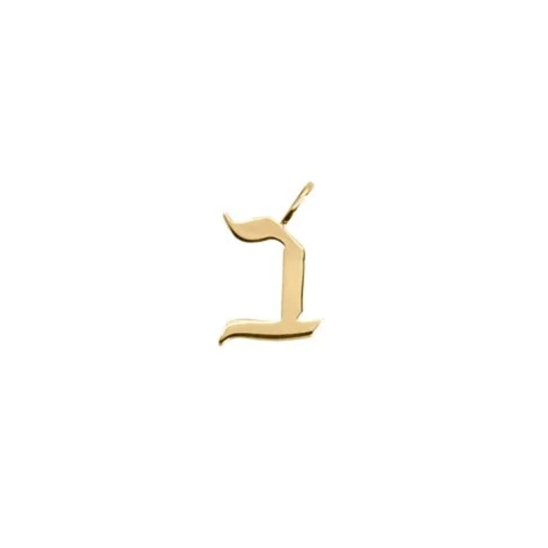 שרשרת תליון אות גדולה