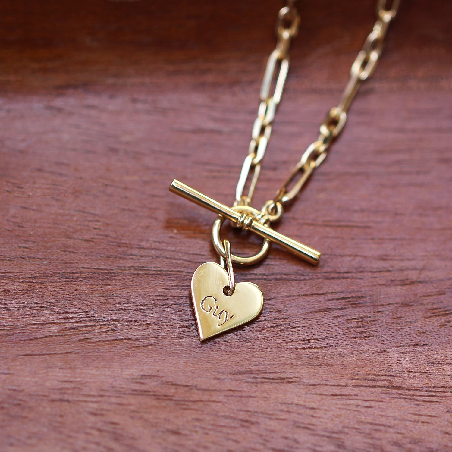 צמיד ולנטיין עם חריטה