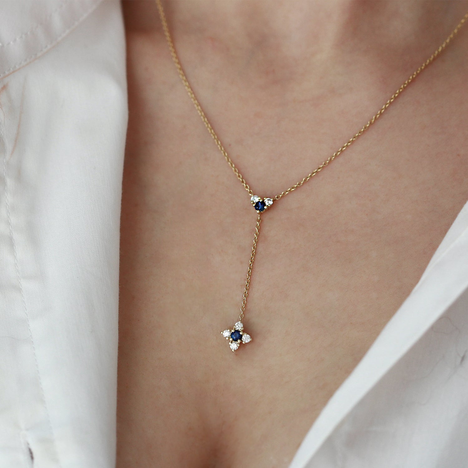 שרשרת אלכסנדרה עם ספירים