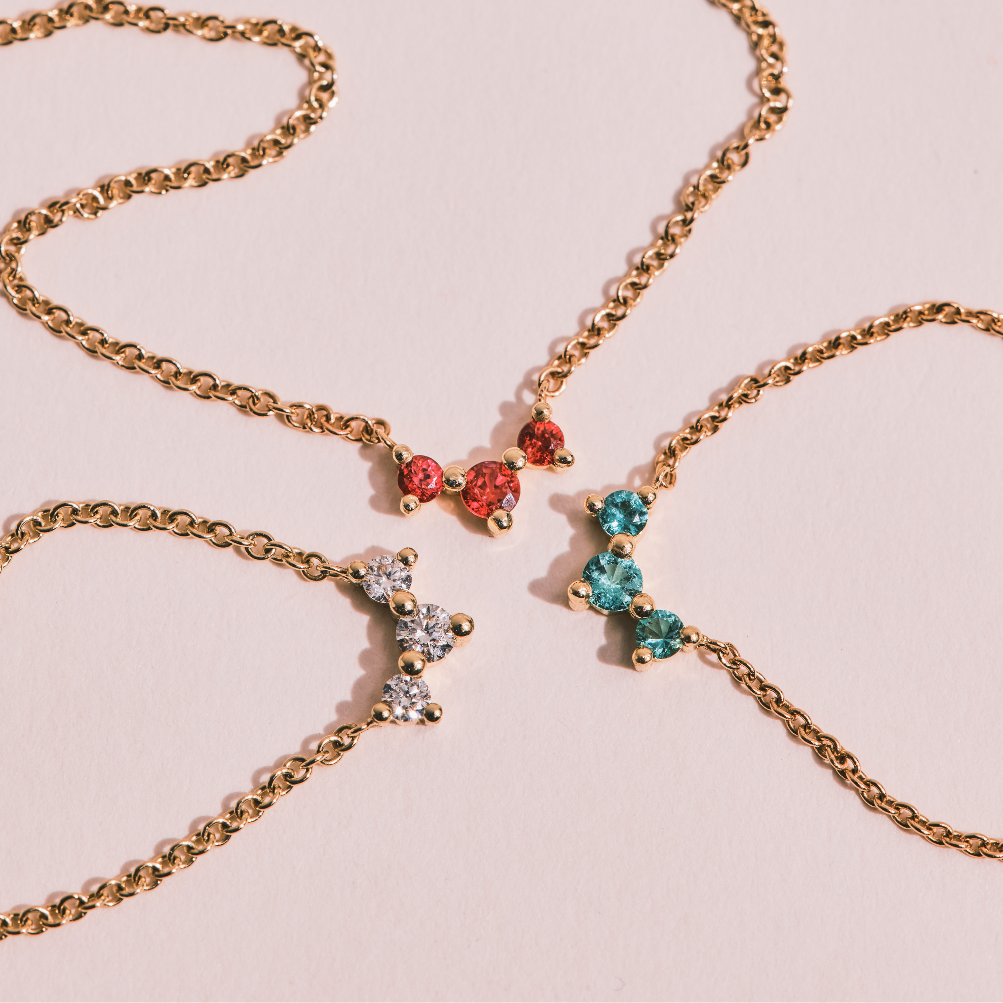 שרשרת פרידה יהלומים לבנים