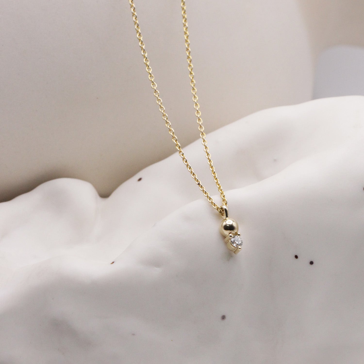 שרשרת מארי יהלום לבן