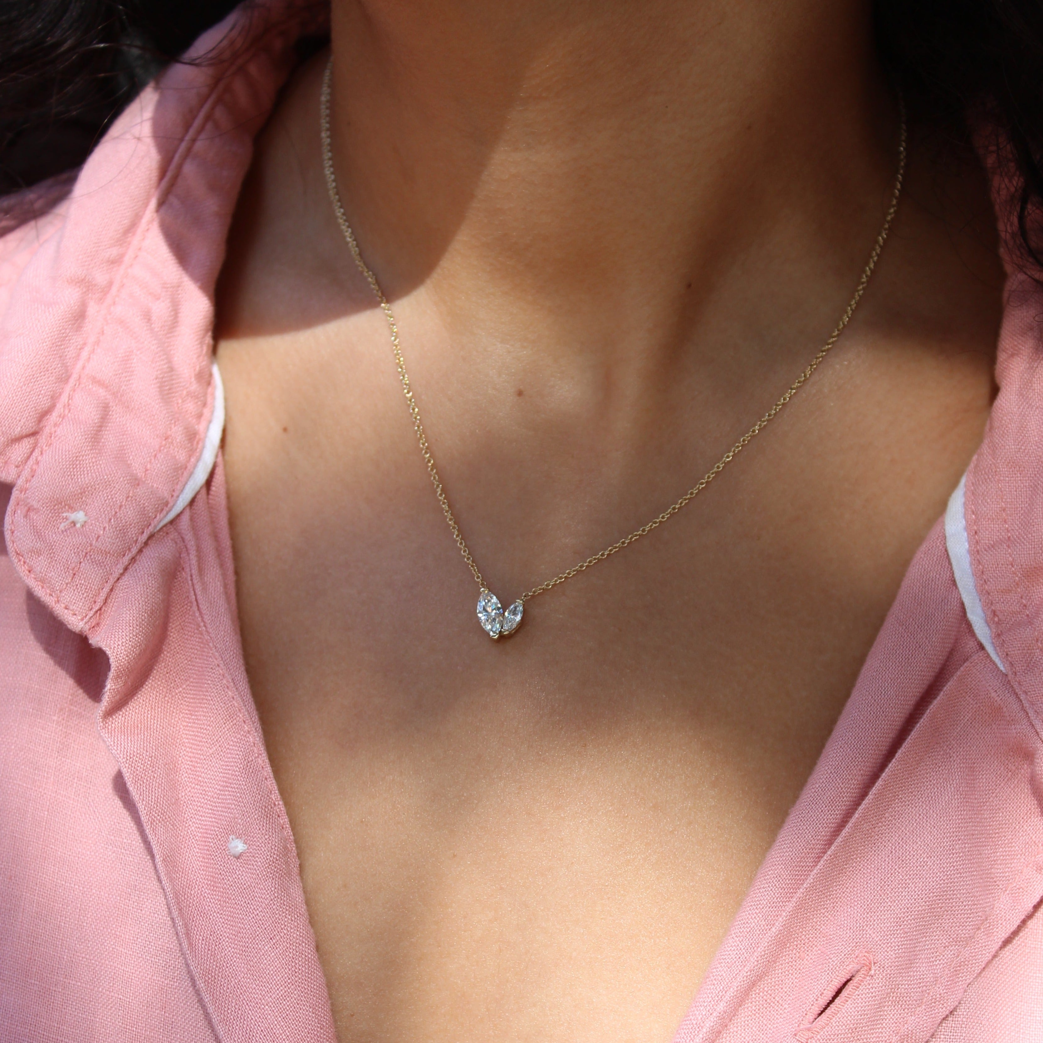 שרשרת מרקיזות יהלומי עבדה